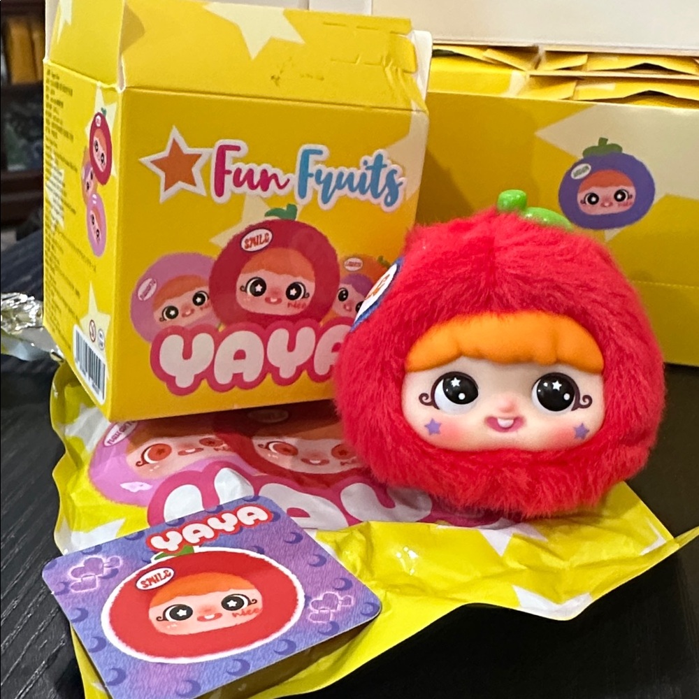 Yaya Fun Fruits Red/Orange Plush Toy NIB